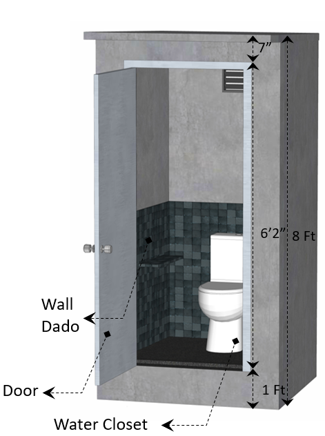 Buy Toilet front elevation