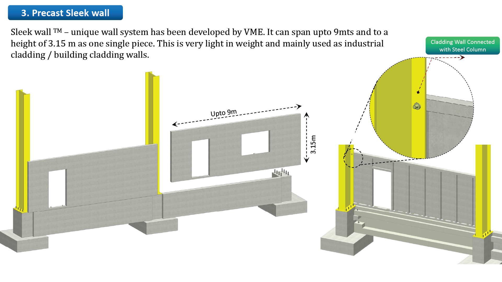 Precast Sleek Wall